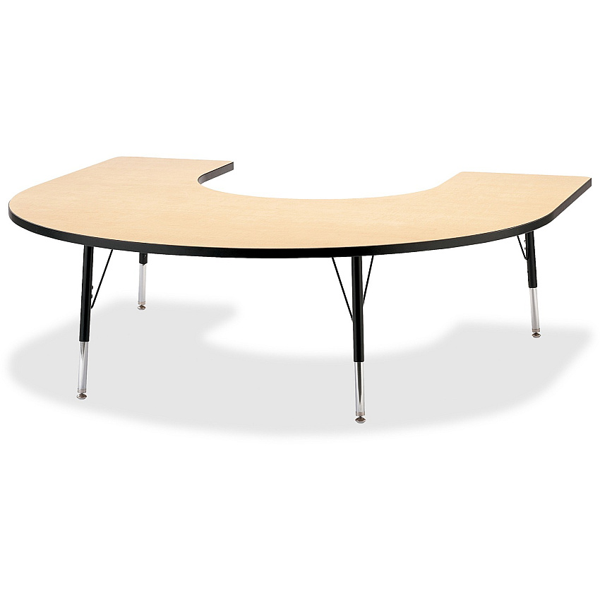 Jonti-Craft Berries Elementary Black Edge Horseshoe Table (6445JCE011)