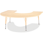 Jonti-Craft Berries Adult Maple Laminate Horseshoe Table (6445JCA251)