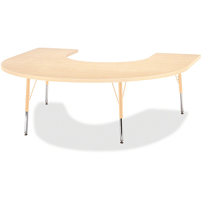 Jonti-Craft Berries Adult Maple Laminate Horseshoe Table (6445JCA251)