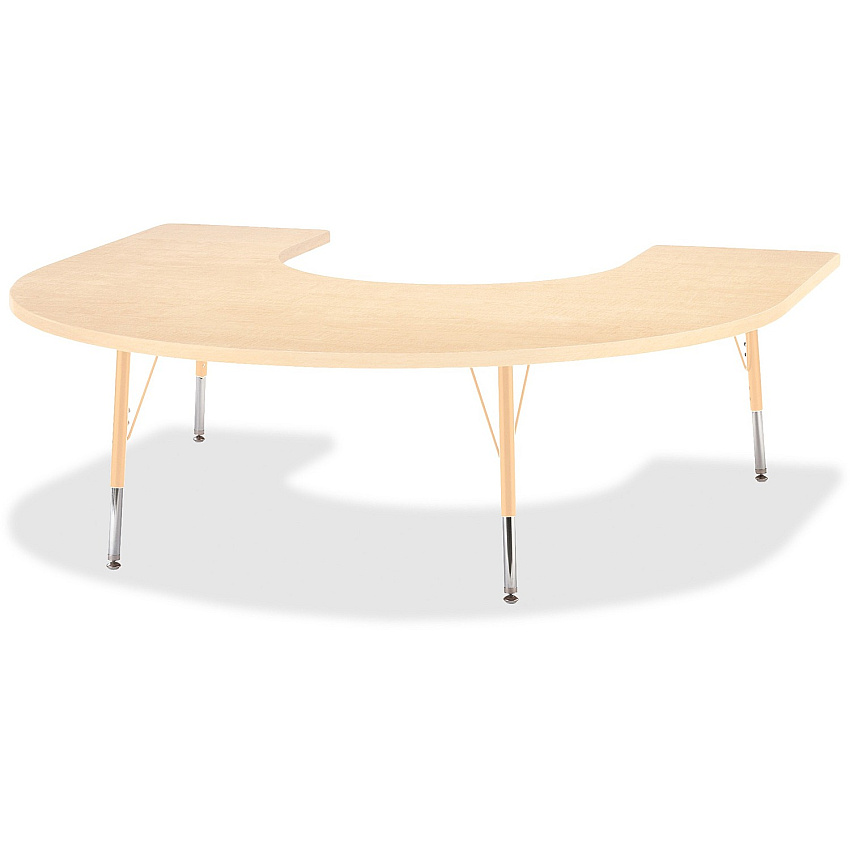 Jonti-Craft Berries Elementary Maple Laminate Horseshoe Table (6445JCE251)