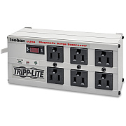 Tripp Lite Isobar 6-Outlet Surge Protector, 6 ft. Cord with Right-Angle Plug, 3330 Joules, Diagnostic LEDs, Metal Housing (ISOBAR6ULTRA)
