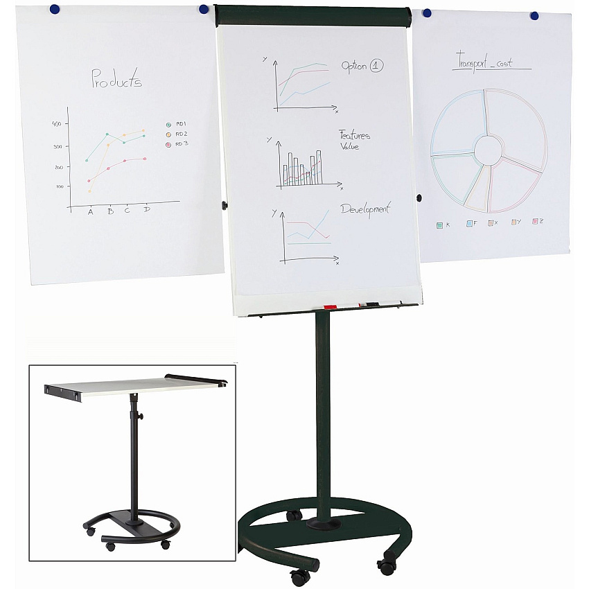 MasterVision MV 360 Degree Gold Ultra Mobile Easel (BVCEA4806156)