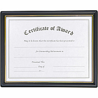 nudell Plastic Framed Award Certificate (NUD19210)