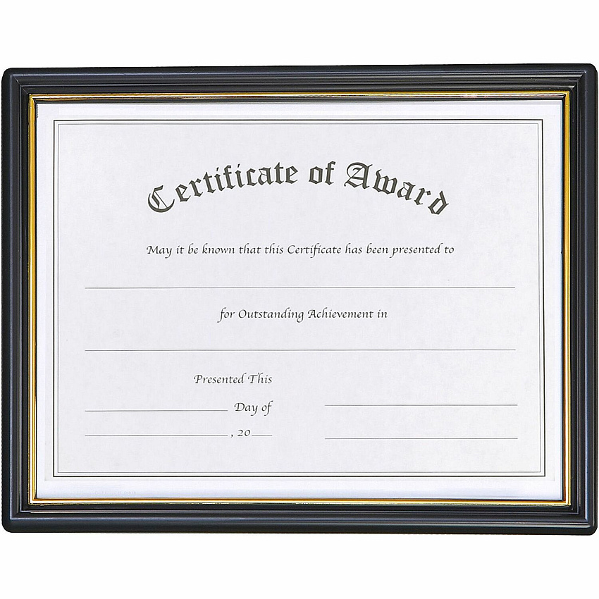 nudell Plastic Framed Award Certificate (NUD19210)