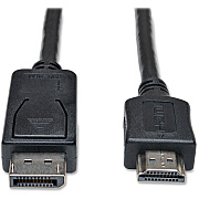 Eaton Tripp Lite Series DisplayPort to HDMI Adapter Cable (M/M), 3 ft. (0.9 m) (P582003)