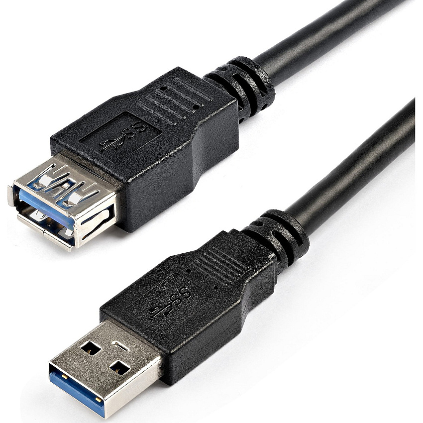 StarTech 2m Black Superspeed Usb 3.0 Extension Cable - 5gbps - A To A - Male To Female Usb 3.0 Extender Cable - Usb 3.0 Extension Cord - 2 Meter (USB3SEXT2MBK)