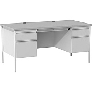 Lorell Fortress Series Double-Pedestal Desk (LLR60935)