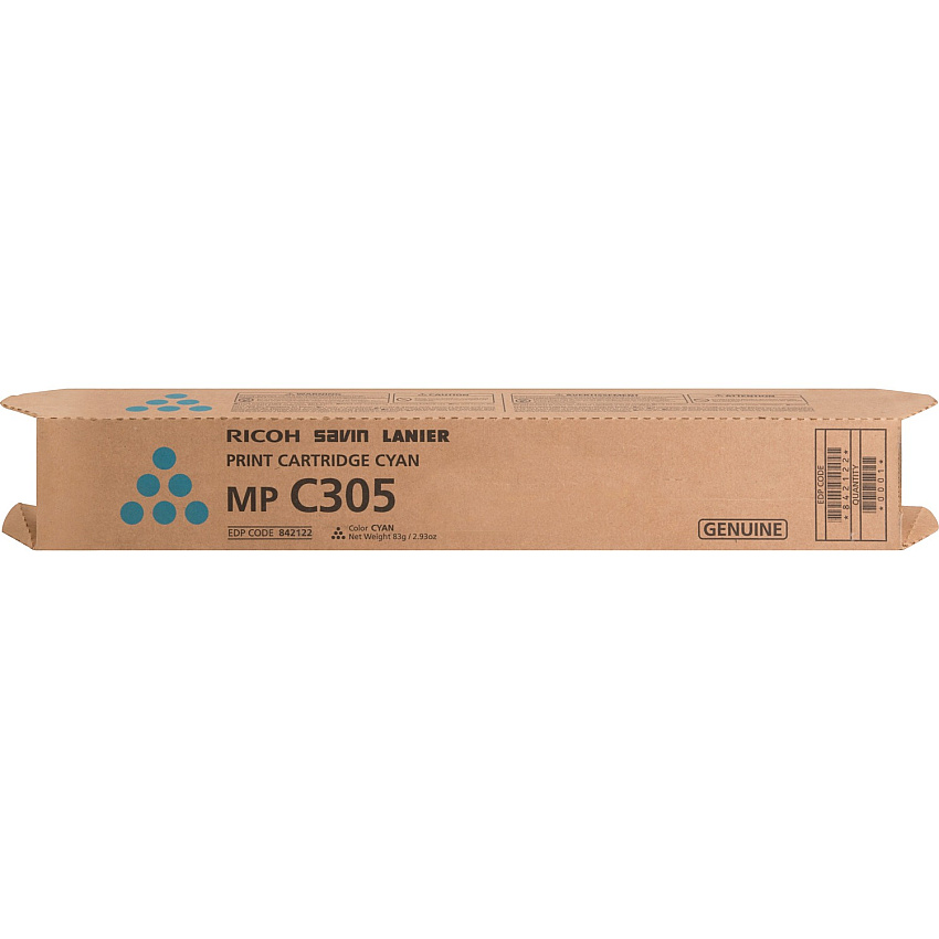Ricoh Original Laser Toner Cartridge - Cyan - 1 Each (RIC842122)