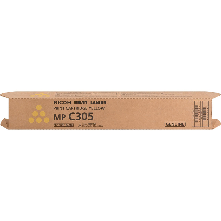 Ricoh Original Laser Toner Cartridge - Yellow - 1 Each (RIC842120)