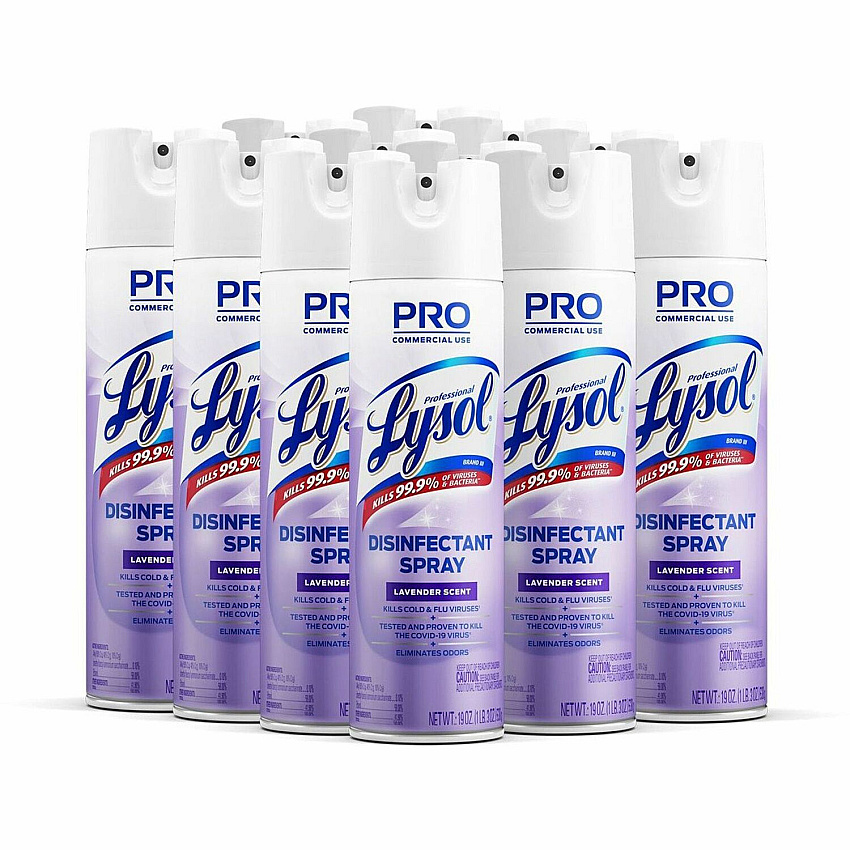 Professional LYSOL Lavender Disinfectant Spray (RAC89097CT)