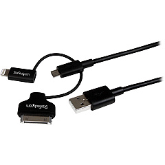 StarTech 1m Lightning/dock/micro Usb To Usb Cable (LTADUB1MB)