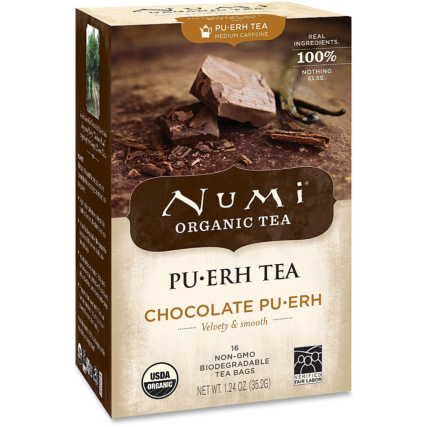 Numi Organic Chocolate Pu-erh Black Tea Bag (NUM10360)