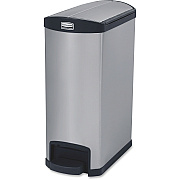 Rubbermaid Commercial Slim Jim Metal 13G End Step Can (RCP1901993)