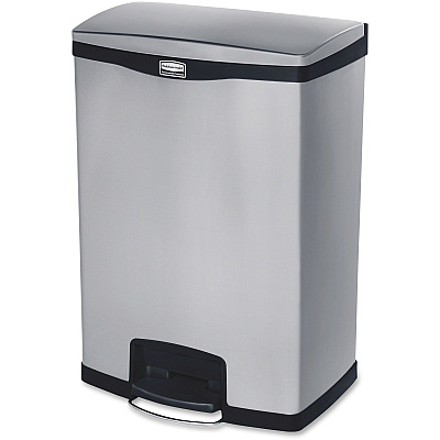 Rubbermaid Commercial Slim Jim Metal 24G End Step Can (RCP1901999)