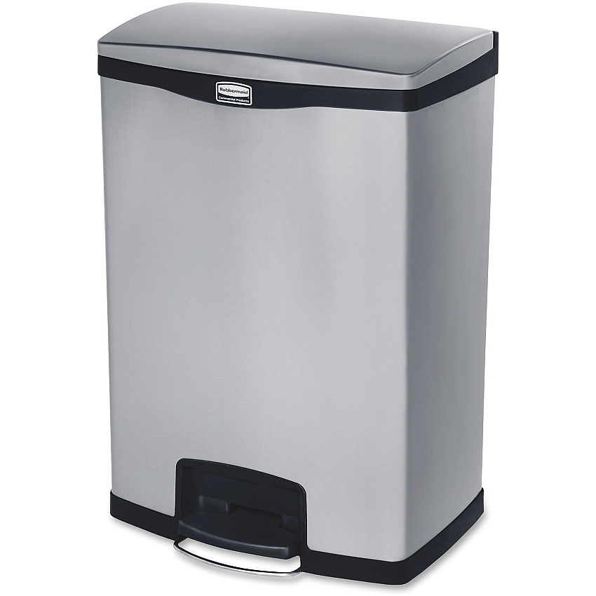 Rubbermaid Commercial Slim Jim Metal 24G End Step Can (RCP1901999)