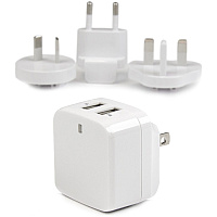 StarTech Dual Port Usb Wall Charger 17w / 3.4a (USB2PACWH)