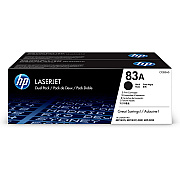 HP 83A (HEWCF283AD) Original Laser Toner Cartridge - Dual Pack - Black - 2 / Carton