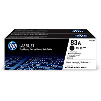 HP 83A (HEWCF283AD) Original Laser Toner Cartridge - Dual Pack - Black - 2 / Carton