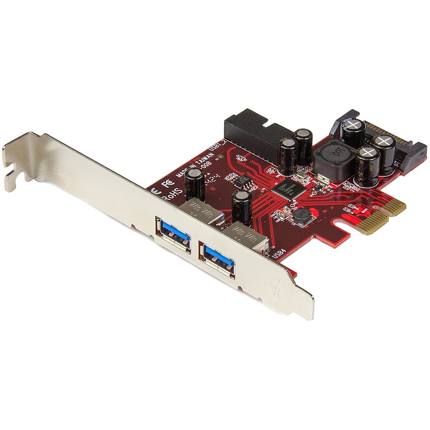 StarTech 4 Port Pcie Usb 3.0 Card - 2 Ext & 2 Int (PEXUSB3S2EI)