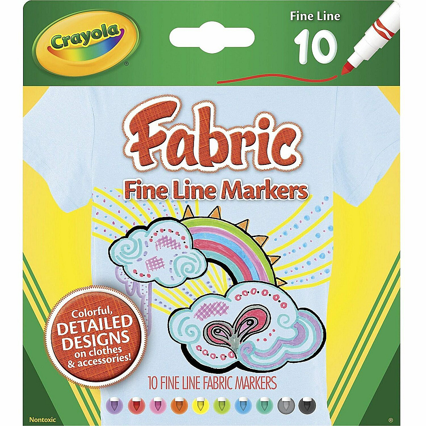 Crayola Bright Fabric Markers (CYO588626)