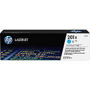 HP 201X (HEWCF401X) Original High Yield Laser Toner Cartridge - Single Pack - Cyan - 1 Each