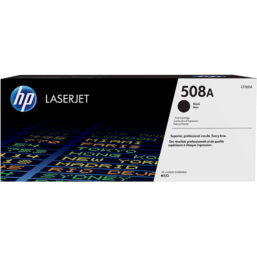 HP 508A (HEWCF360A) Original Laser Toner Cartridge - Single Pack - Black - 1 Each
