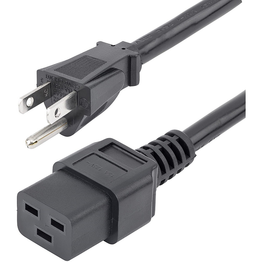 StarTech 6ft Heavy Duty Power Cord, 5-15p To C19 (PXT515C19146)