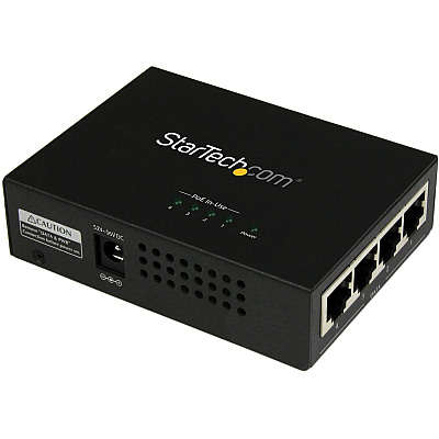 StarTech 4 Port Gigabit Midspan - Poe+ Injector (POEINJ4G)
