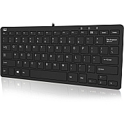 Adesso Slimtouch Mini Usb Keyboard W/ 2 Usb Hub (AKB510HB)