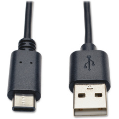 Tripp Lite Hi-Speed USB Type-A to USB Type C Cable M/M 6ft, USB C 6ft 6' (U038006)