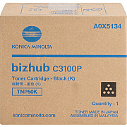 Konica Minolta TNP50K Original Laser Toner Cartridge - Black - 1 Each (KNMA0X5134)