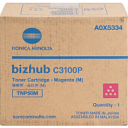 Konica Minolta TNP50M Original Laser Toner Cartridge - Magenta - 1 Each (KNMA0X5334)