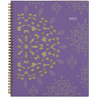 Cambridge Vienna Weekly/Monthly Appointment Book, Geometric Artwork, 11 x 8.5, Purple/Tan Cover, 12-Month (Jan to Dec): 2026 (122905)
