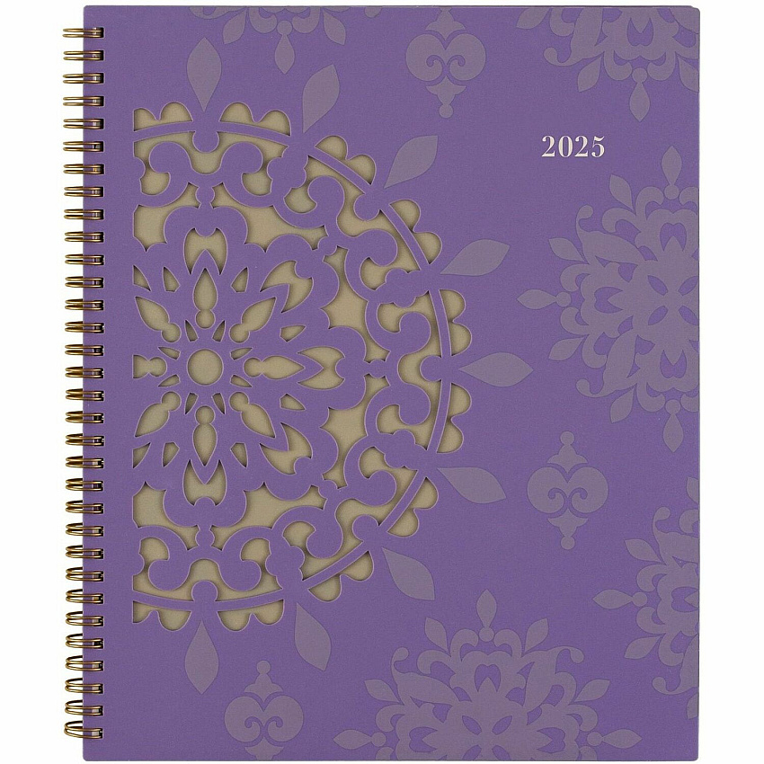 Cambridge Vienna Weekly/Monthly Appointment Book, Geometric Artwork, 11 x 8.5, Purple/Tan Cover, 12-Month (Jan to Dec): 2026 (122905)