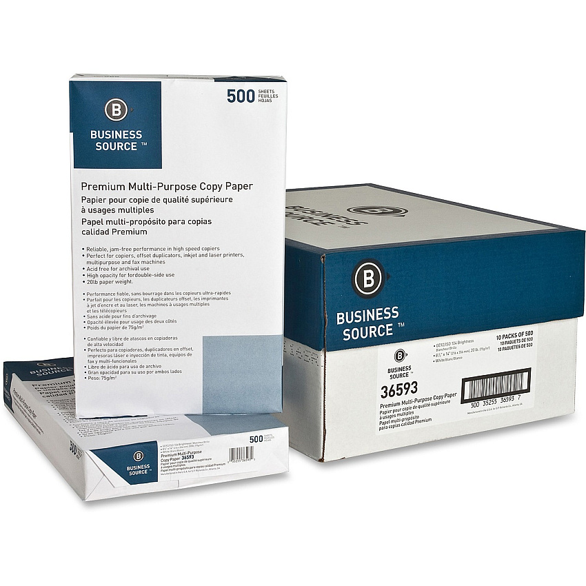 International Paper Business Source Premium Multipurpose Copy Paper (BSN36593PL)