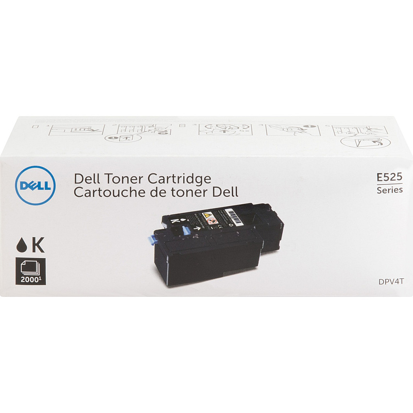 Dell Original Standard Yield Laser Toner Cartridge - Black - 1 Each (DLLDPV4T)
