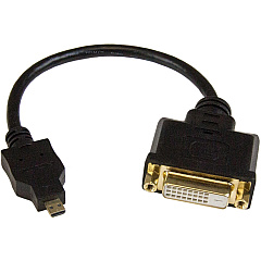 StarTech Micro Hdmi To Dvi Adapter Converter M/f (HDDDVIMF8IN)