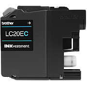 Brother Genuine LC20EC INKvestment Super High Yield Cyan Ink Cartridge