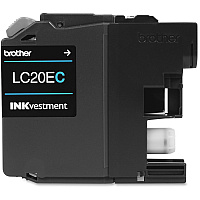 Brother Genuine LC20EC INKvestment Super High Yield Cyan Ink Cartridge