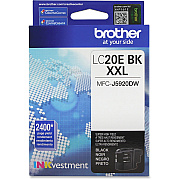 Brother Genuine LC20EBK INKvestment Super High Yield Black Ink Cartridge