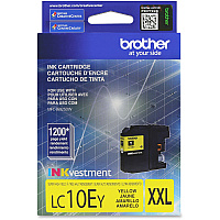 Brother Genuine LC10EY INKvestment Super High Yield Yellow Ink Cartridge