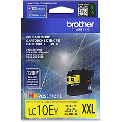 Brother Genuine LC10EY INKvestment Super High Yield Yellow Ink Cartridge