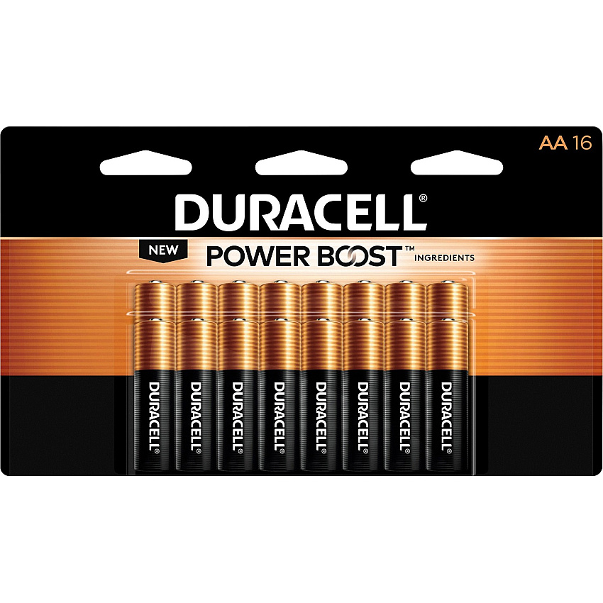Duracell Coppertop Alkaline AA Batteries (DURMN1500B16Z)
