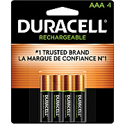 Duracell AAA Rechargeable Batteries (DURNLAAA4BCD)