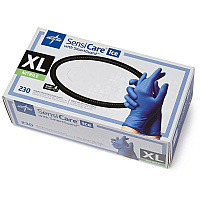 Medline SensiCare Ice Blue Nitrile Exam Gloves (MIIMDS6804)