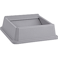 Rubbermaid Commercial Untouchable Square Swing Top (RCP266400GY)