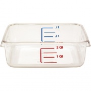 Rubbermaid Commercial Space-Saving Square Container (630200CLR)