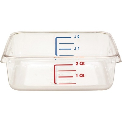 Rubbermaid Commercial Space-Saving Square Container (630200CLR)