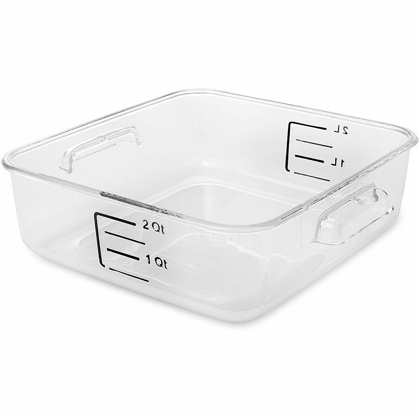 Rubbermaid Commercial Space Saving Square Container (RCP630200CLR)