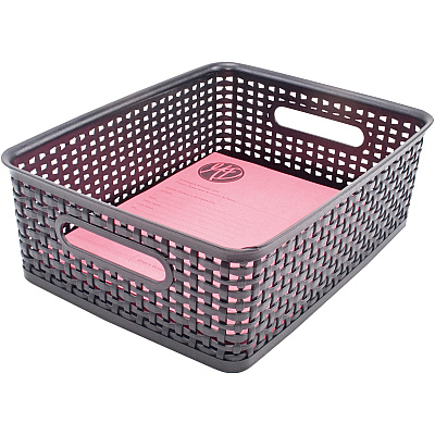 Advantus Plastic Weave Bins (AVT40327)